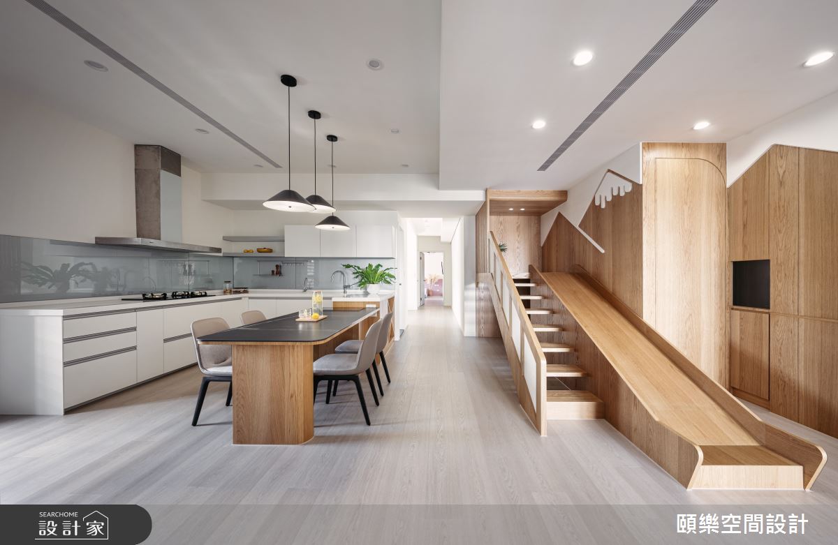 溜滑梯完整孩子們的夢想！兼具居家安全及設計美學的日式親子宅