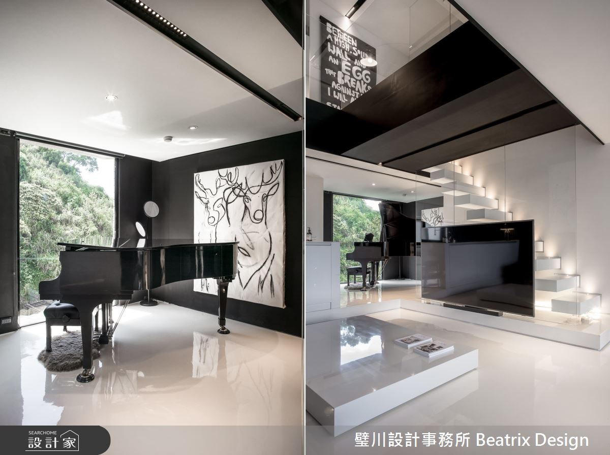 黑白極簡佐山林綠意，享受如村上春樹書中的小日子