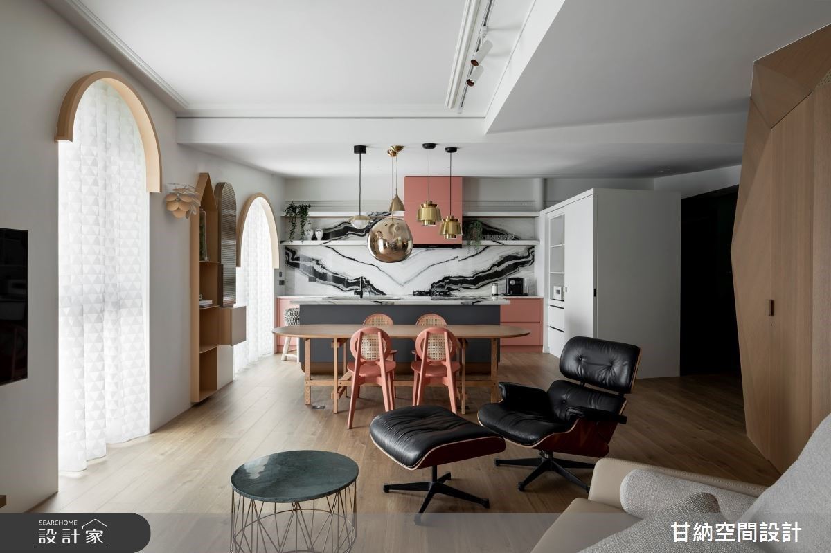 最美的幸福是陪伴！30年珍珠婚度假宅，用莫蘭迪、金邊和拱窗寫下時尚質感