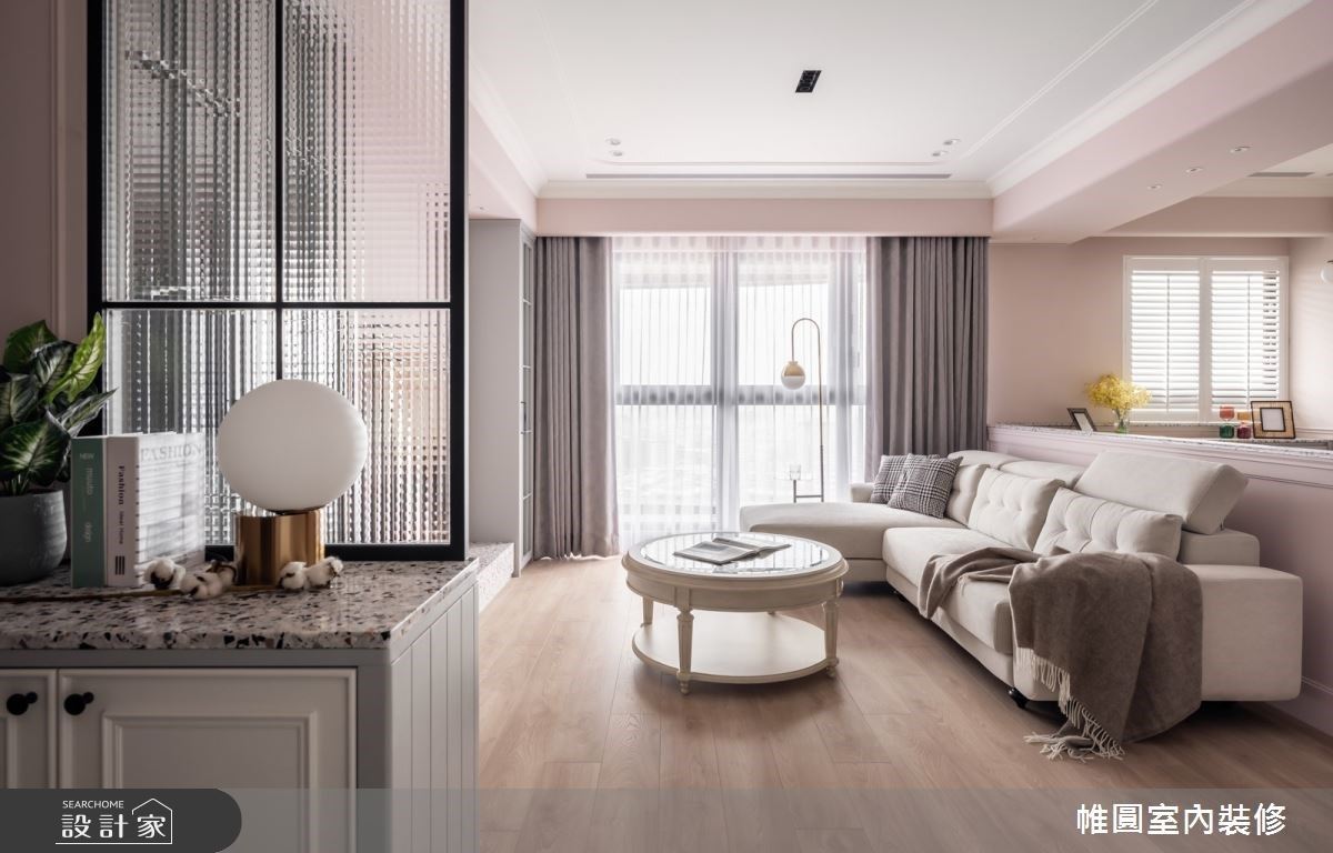 獻給母親的牡丹粉告白！水磨石、進口花磚詮釋溫馨的美式風情