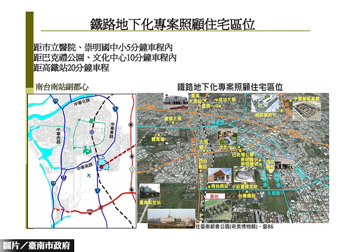 台南鐵路地下化用地徵收 即日起公告徵收