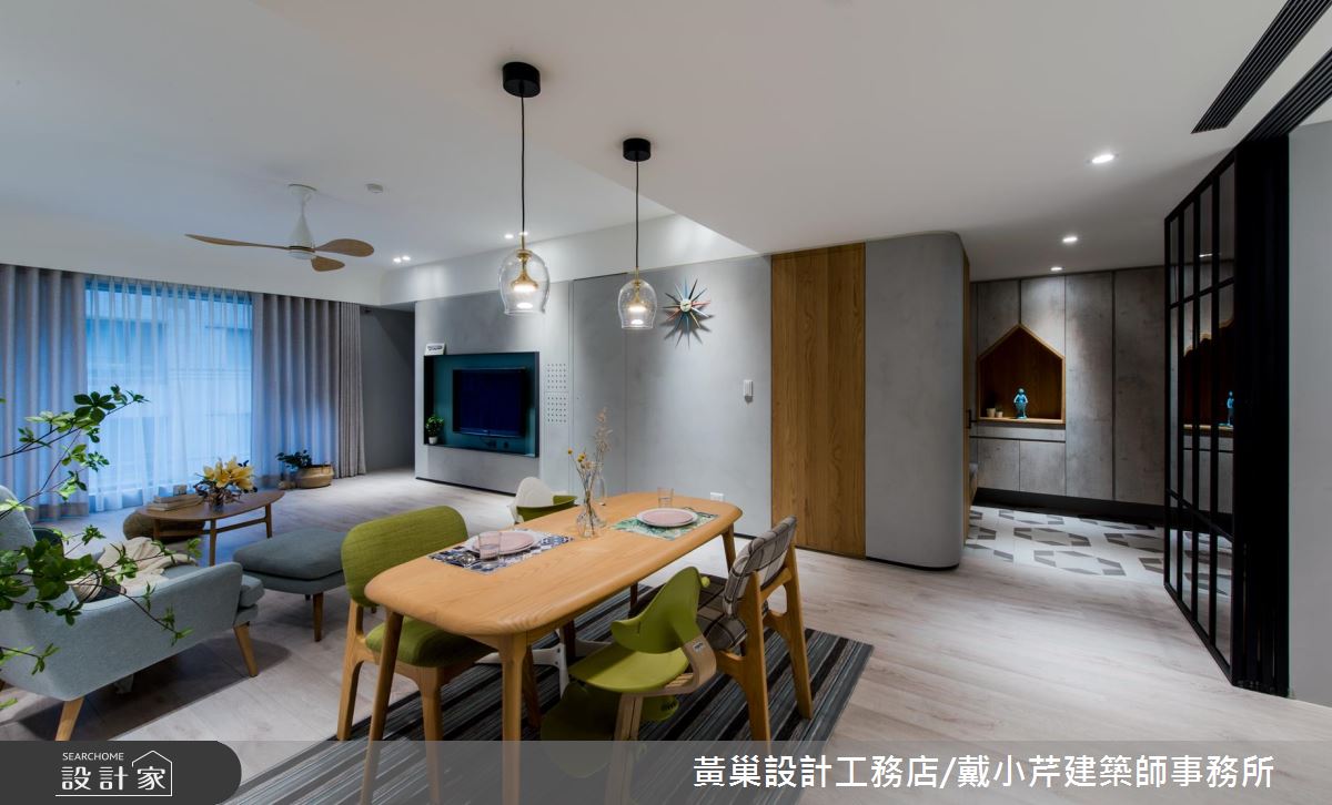 一家三口夢想中北歐樂活宅！ 寬敞公領域裡盡享生活風貌