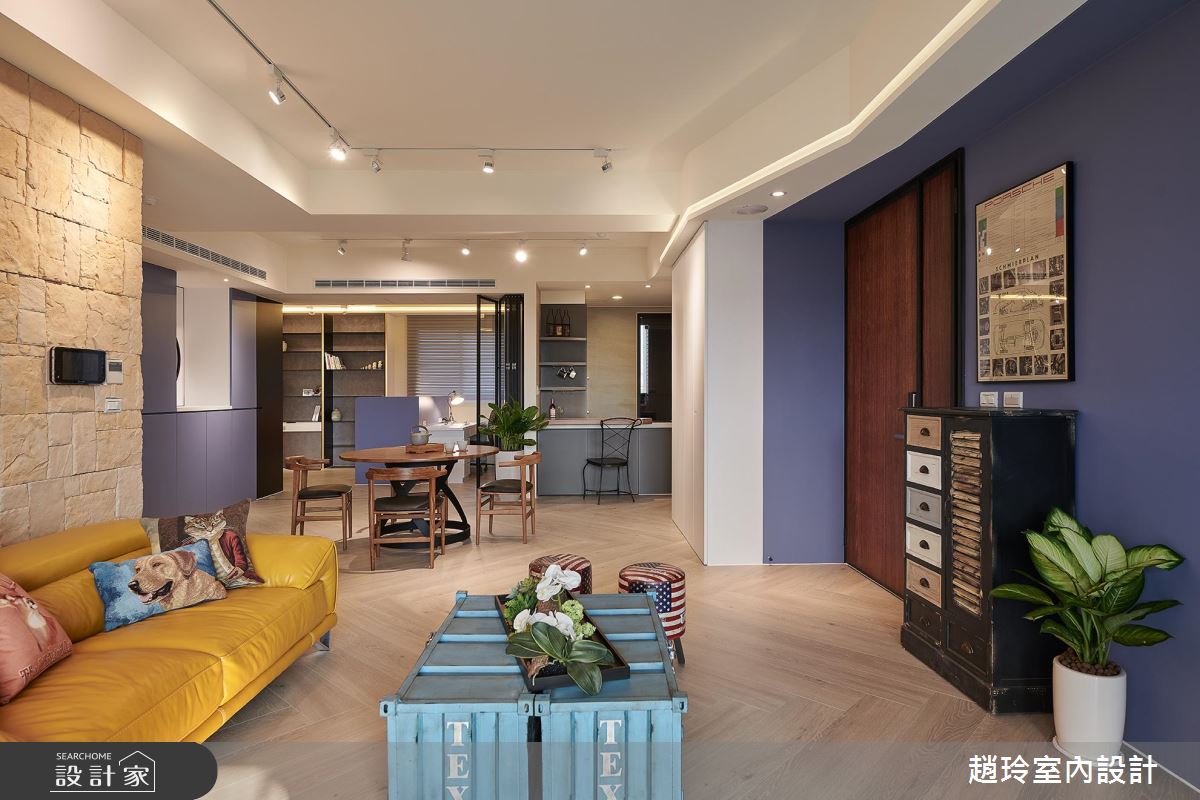 美式住宅坐擁超強收納！一個收納櫃，兩個空間用！