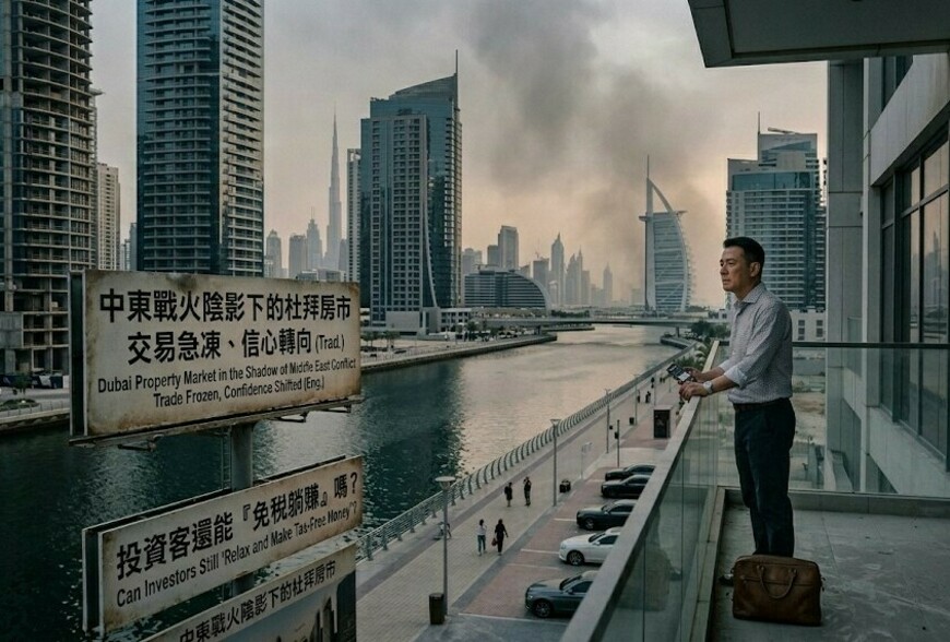 【中東戰火陰影下的杜拜房市】交易急凍、信心轉向，投資客還能「免稅躺...