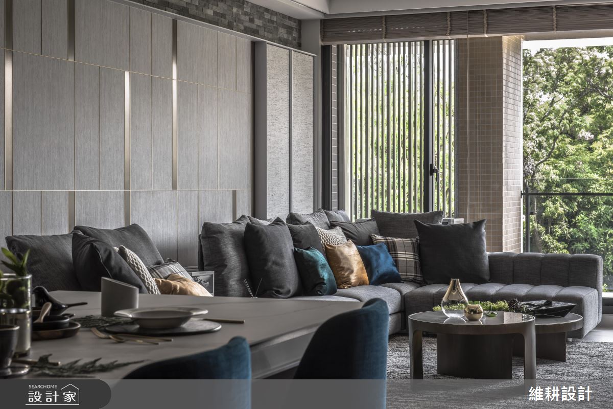 好想在超長餐桌打卡！捕捉百坪透天別墅的碧綠韶光