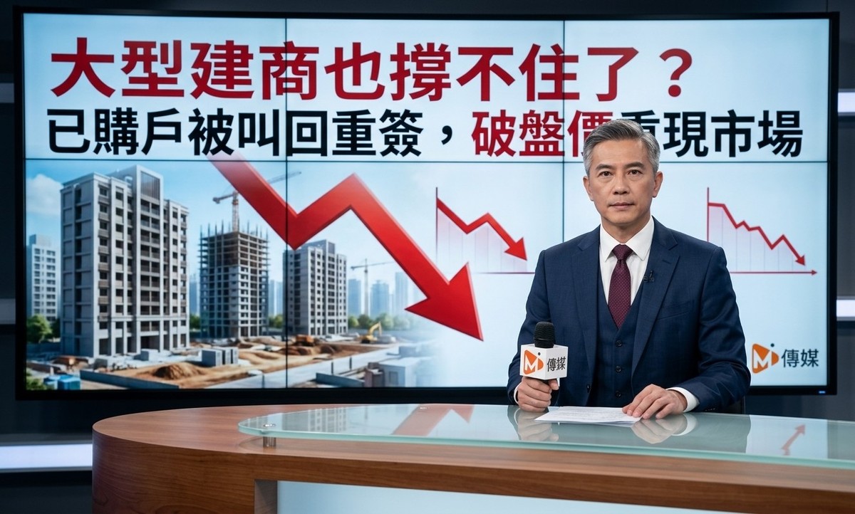 大型建商也撐不住了 ? 台中北屯開出降價第一槍，已購戶被叫回重簽，房價...