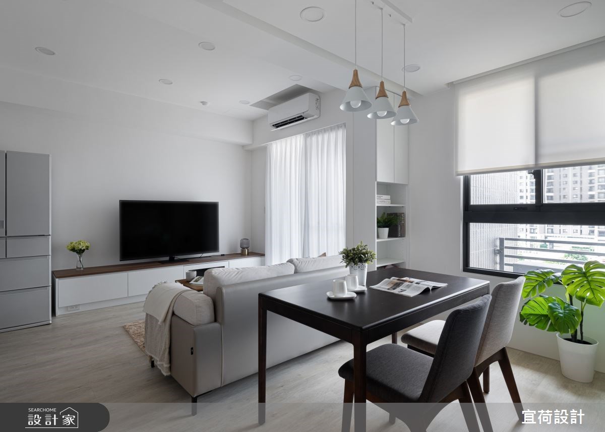 二度合作實現純白北歐風！16坪三口親子宅，簡約畫面暗藏充沛收納量
