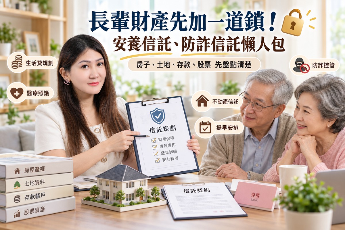 長輩財產先加一道鎖！安養信託、防詐信託懶人包　情情：房子、存款先盤...