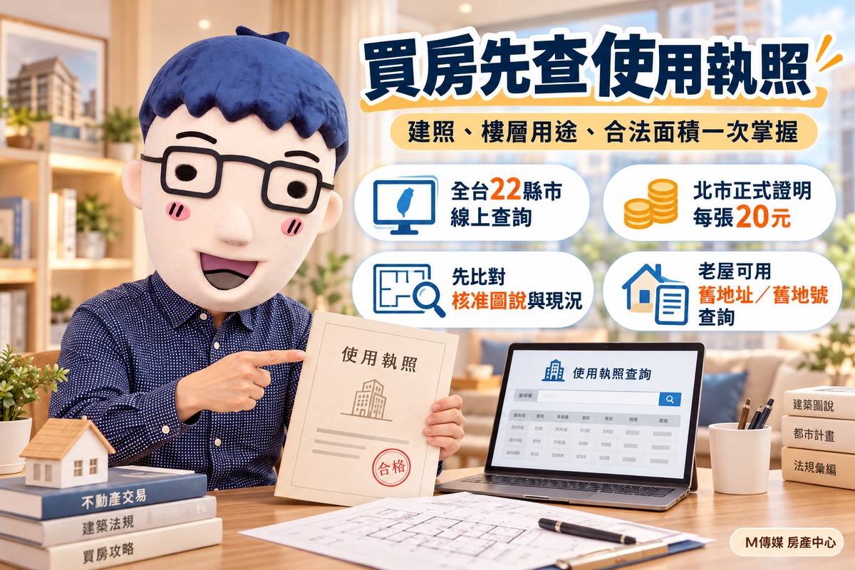 買房先查使用執照！全台22縣市都有線上查詢入口　建照、樓層用途、合法...