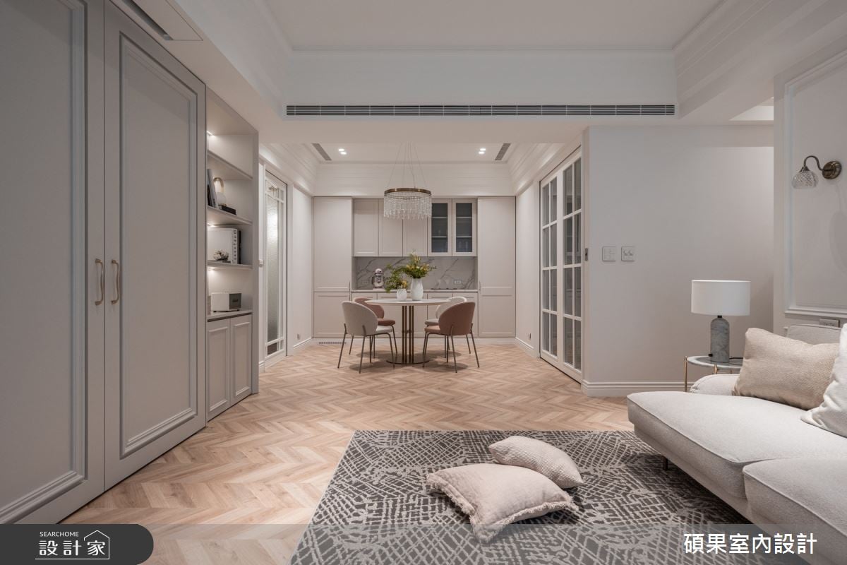 擷取幸福瞬間，浪漫溫柔的奶油色美式宅