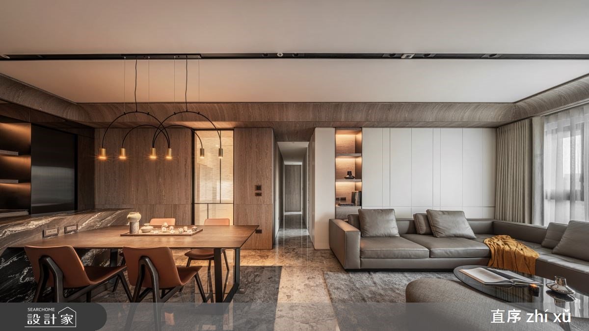 時髦弧形細節、精品級中島吧檯！養成 50 坪現代宅的雋永時尚魅力