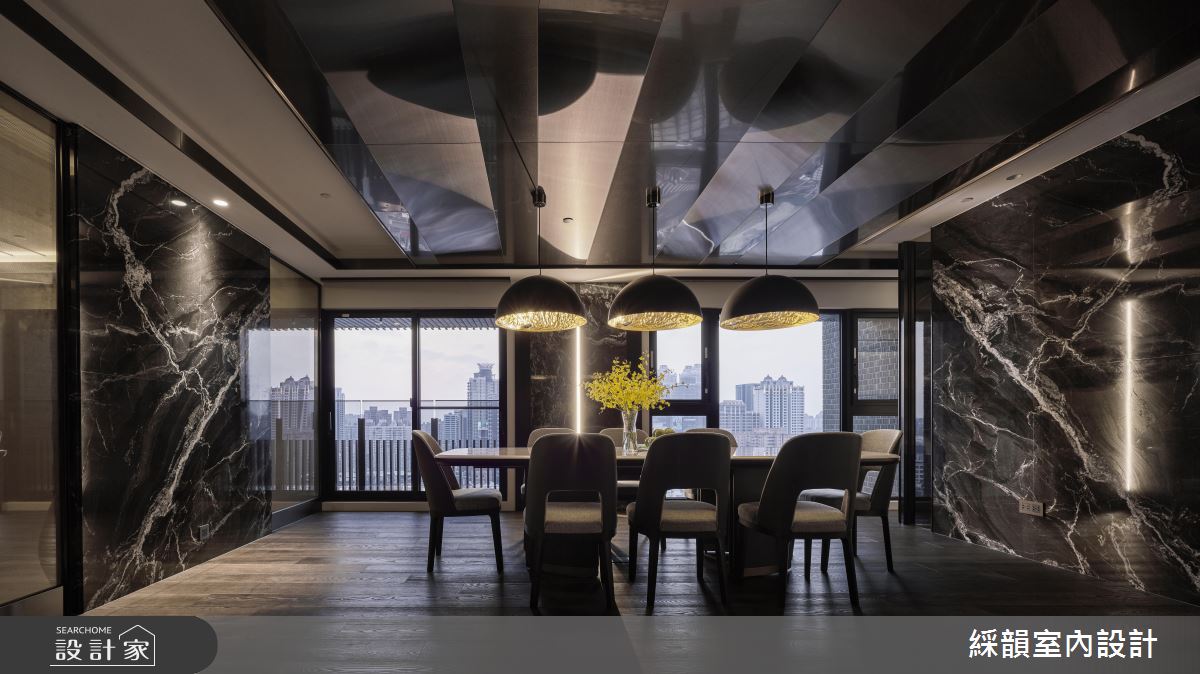 磅礡石材+鏡面+切割線條 交織非凡氣勢的奢華大宅