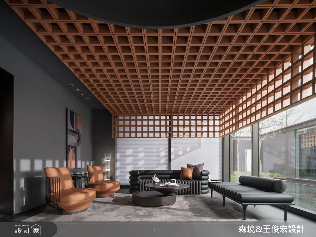 用一磚一瓦層疊726坪藝術型公共空間，茶室、健身房、售樓處瀰漫現代氛圍