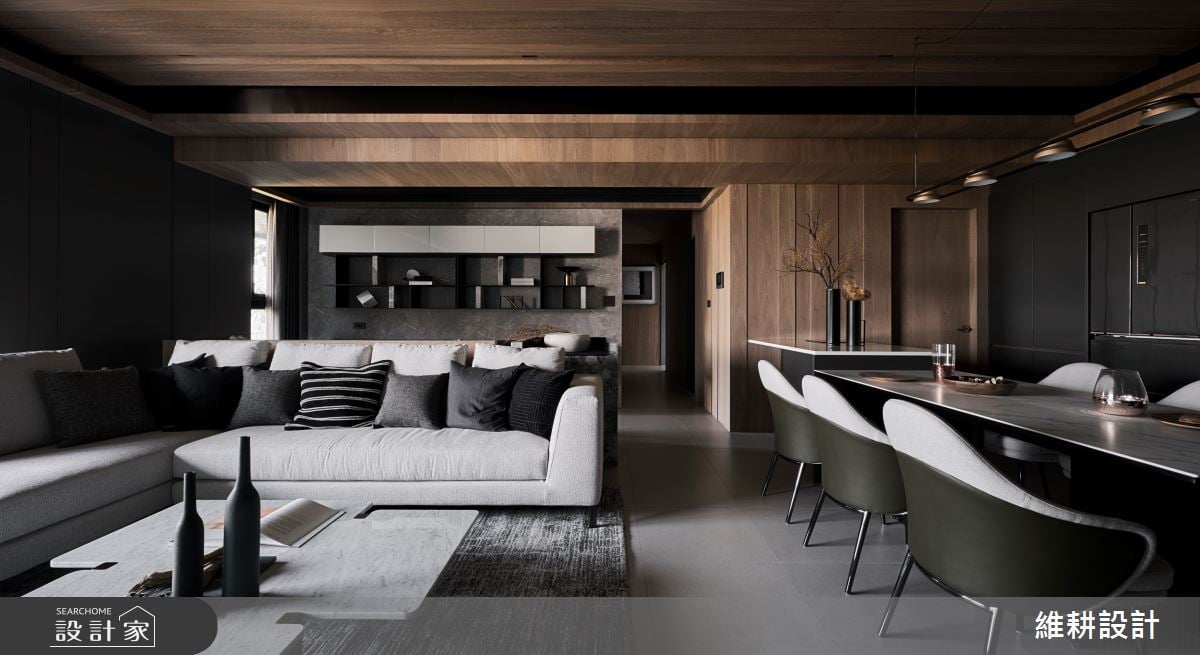 用27坪活出100坪的大器生活!溫潤木質與質感石材體現專屬現代宅