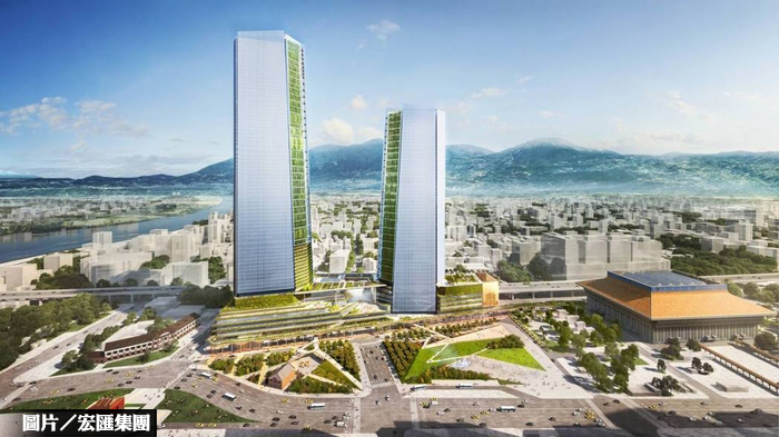 雙子星開發案 藍天公開雙塔規劃
