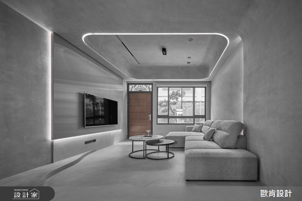 一層一房真的超享受! 微水泥X長虹玻璃混搭個性雅痞別墅