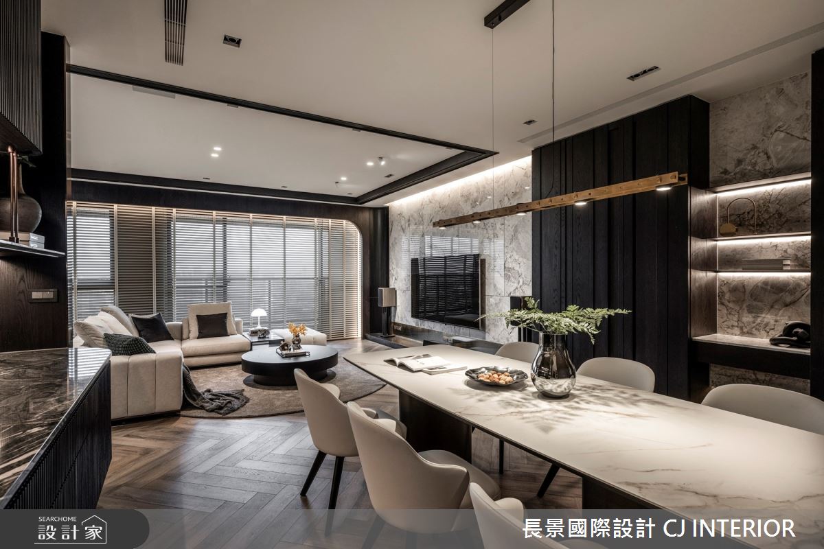 沈穩現代風與輕柔美式風的絕佳詮釋！中古屋翻新，給予一家三口與毛孩嶄...