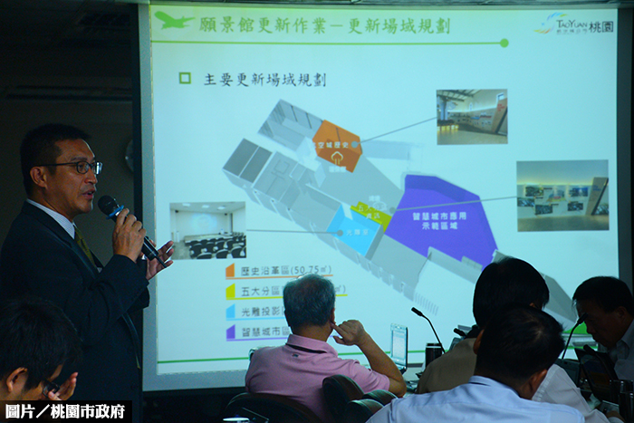 願景館設展區　航空城結合智慧城市