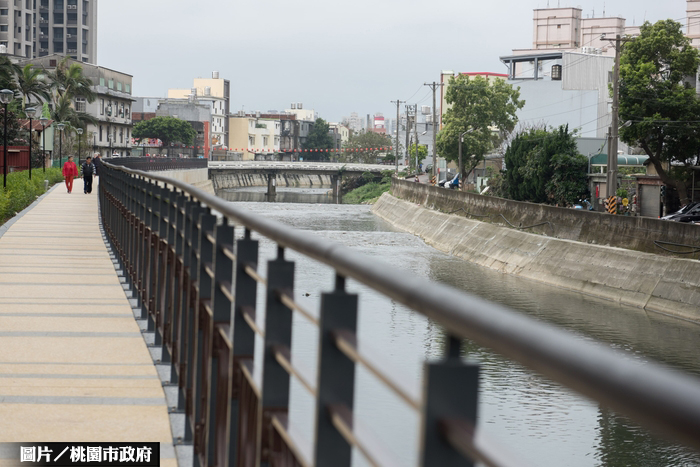 桃園中壢新街溪 河道拓寬工程啟用