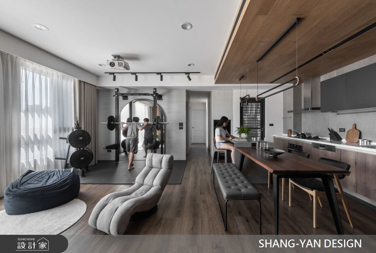 去客廳化設計 × 回字動線，30坪新成屋打造自在無拘的游心居所