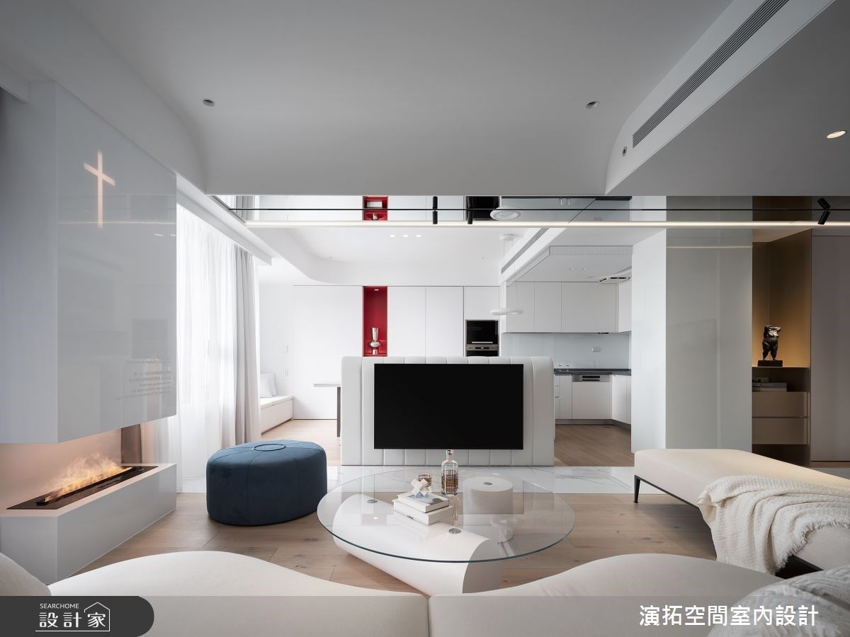 信仰與生活築夢現代風退休宅，流暢線條實現白色簡約之美