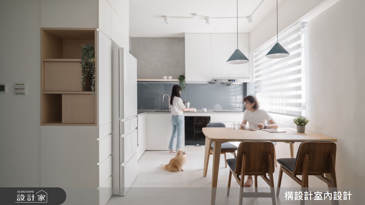 20坪老屋變身木質調北歐風，二進式玄關家人與毛小孩共享安全的慵懶居所