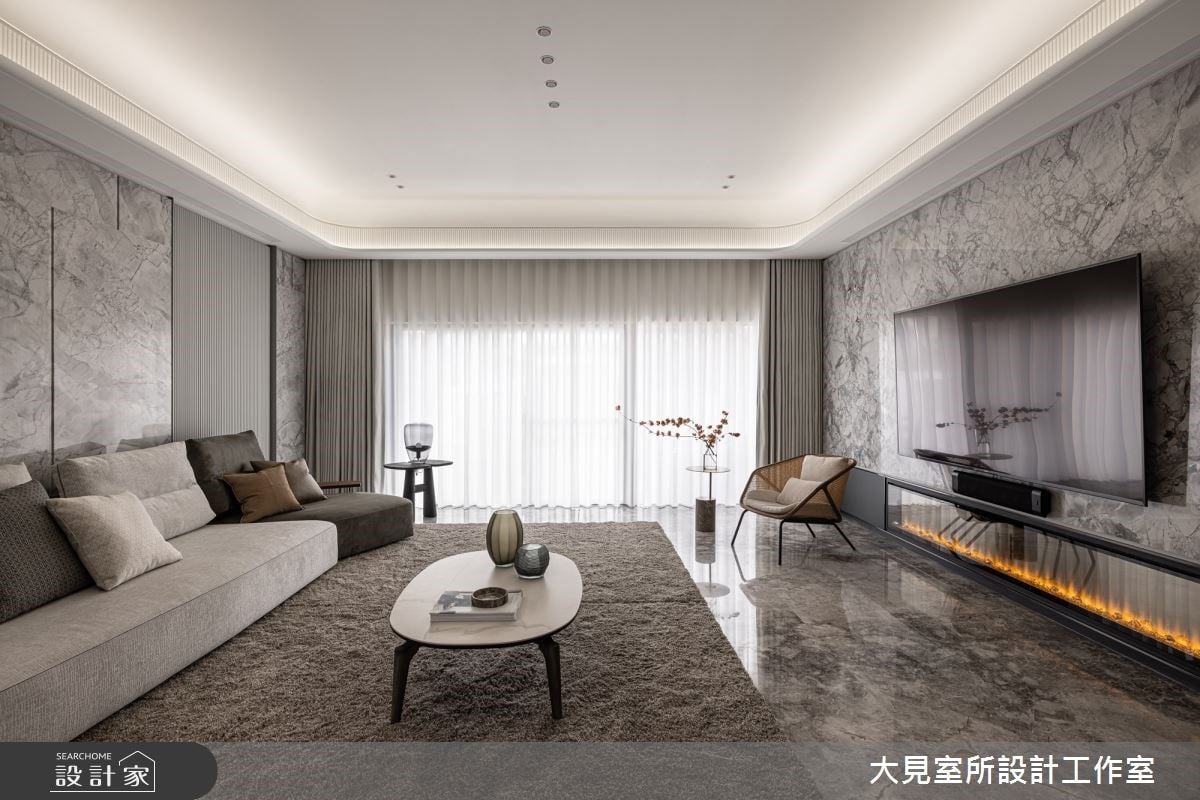 百坪透天是夫妻自在生活的容器！複層別墅奢華但親切的設計，完美刻畫出...