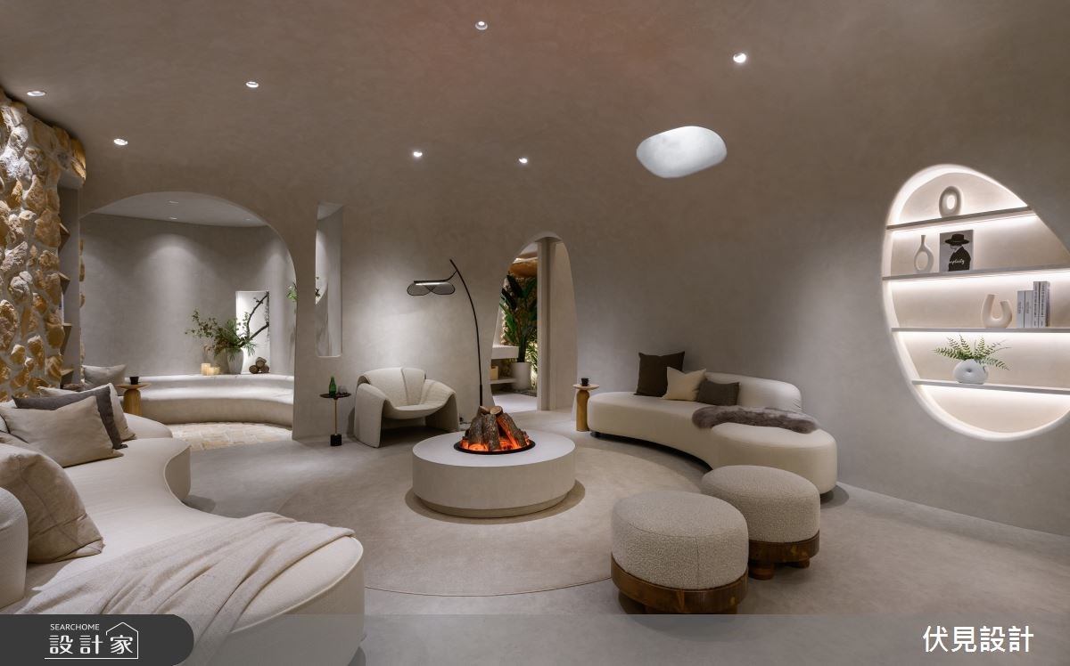 度假風居家融入圓融弧度和沉靜色彩，享受寧靜放鬆的專屬 ME TIME！