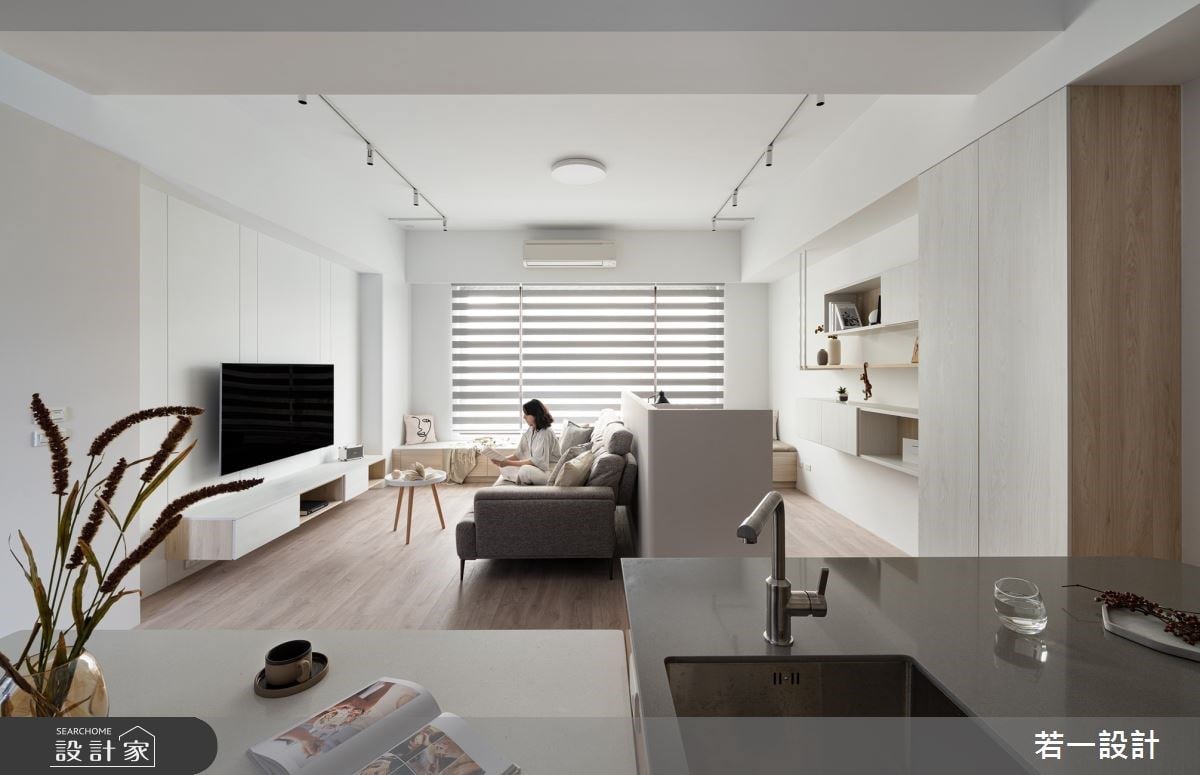 純白空間裡萌生美好期待！超療癒北歐風透天，寬闊開放式格局拉近家人距離