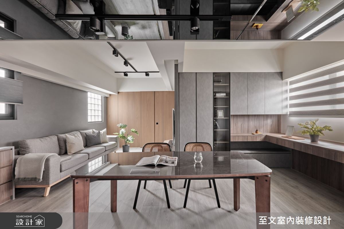 好設計讓空間優勢更放大! 15坪新成屋以沉靜灰調與俐落質感構築混搭人生