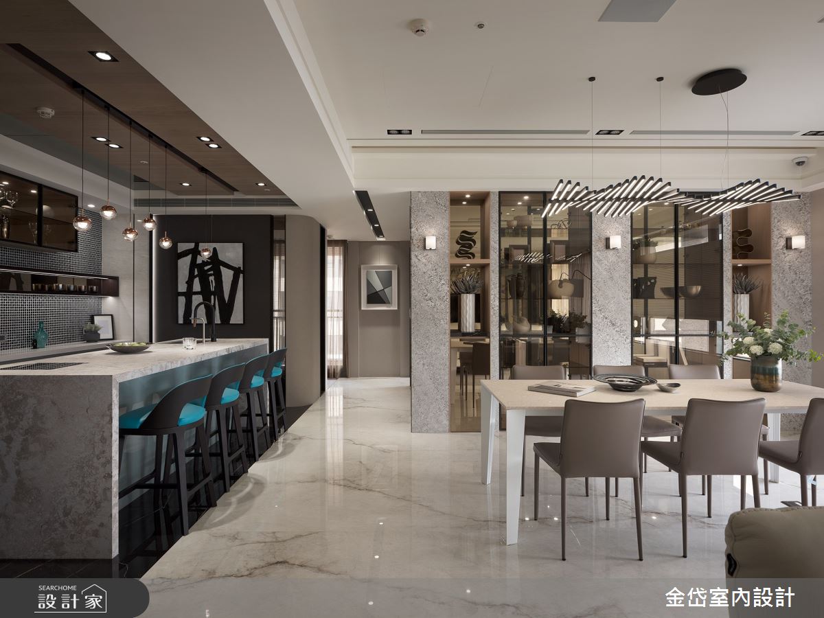 頂級設計淬鍊70坪科技宅！毛胚屋與現代摩登交織的瑰麗日常
