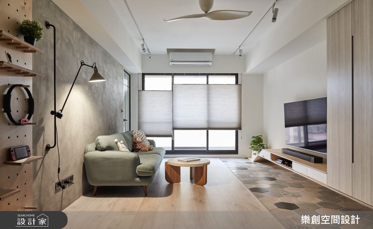 無印北歐風的微甜清新宅！洞洞板、造型櫃體與花磚，堆疊豐富生活感