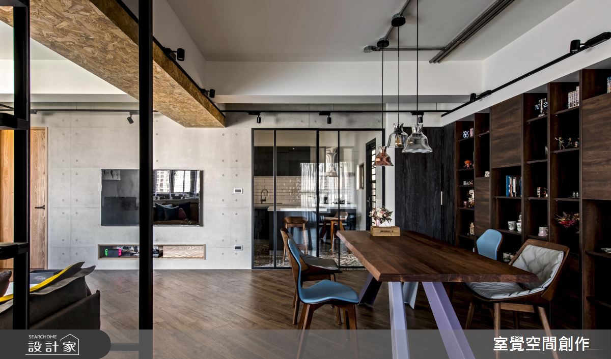 客、餐、廚三角連線 ! 拉近 Loft 老屋生活距離