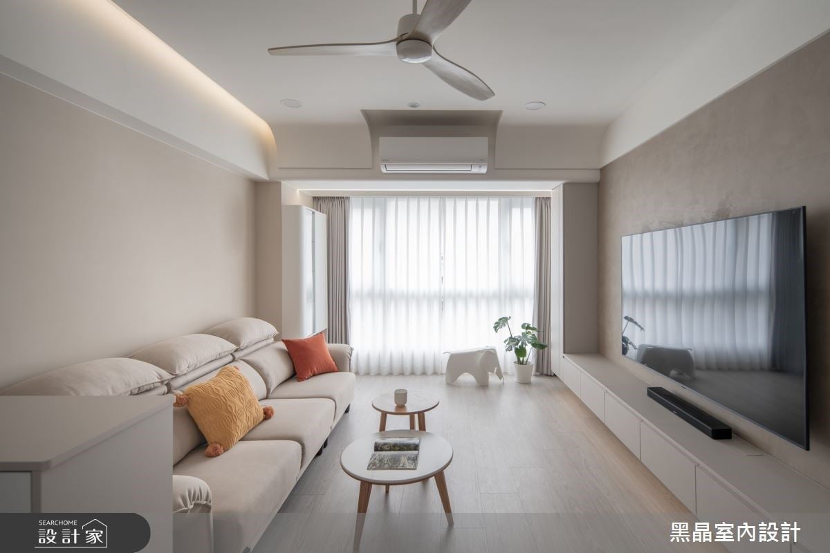 柔霧米杏的日光老屋，為新婚夫妻打造 24 坪奶油北歐的溫柔日常～