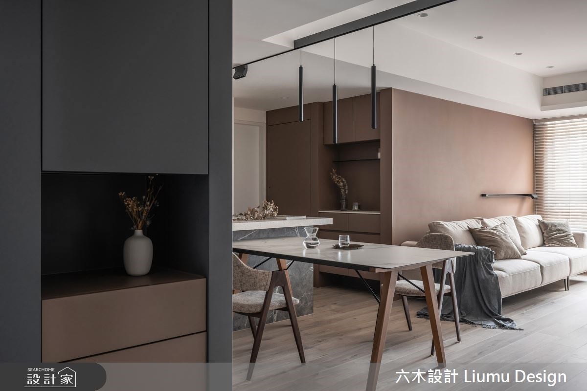 美拉德配色＋燈帶營造氣氛！24 坪老屋翻新後化身都市裡的心靈的庇護所