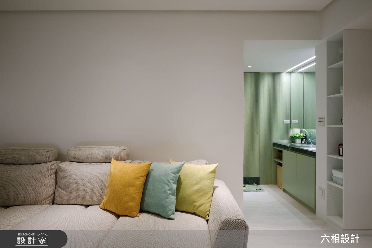 簡約湖水綠遇上典雅花磚！25坪中古屋翻新，創造屬於我倆的溫柔視野