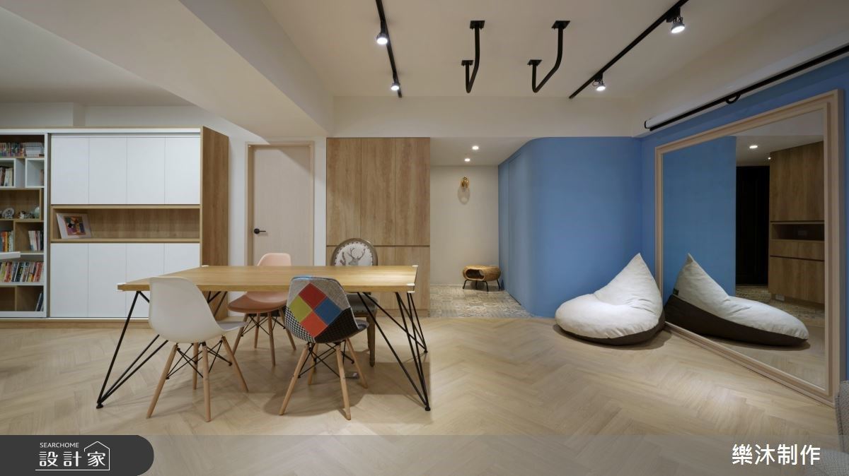 開放格局+大型中島+花磚 盡享藍天白雲的北歐風私宅