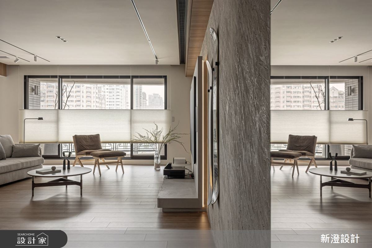 陽光走入日式精神現代宅，感受自然材質的悠活自在