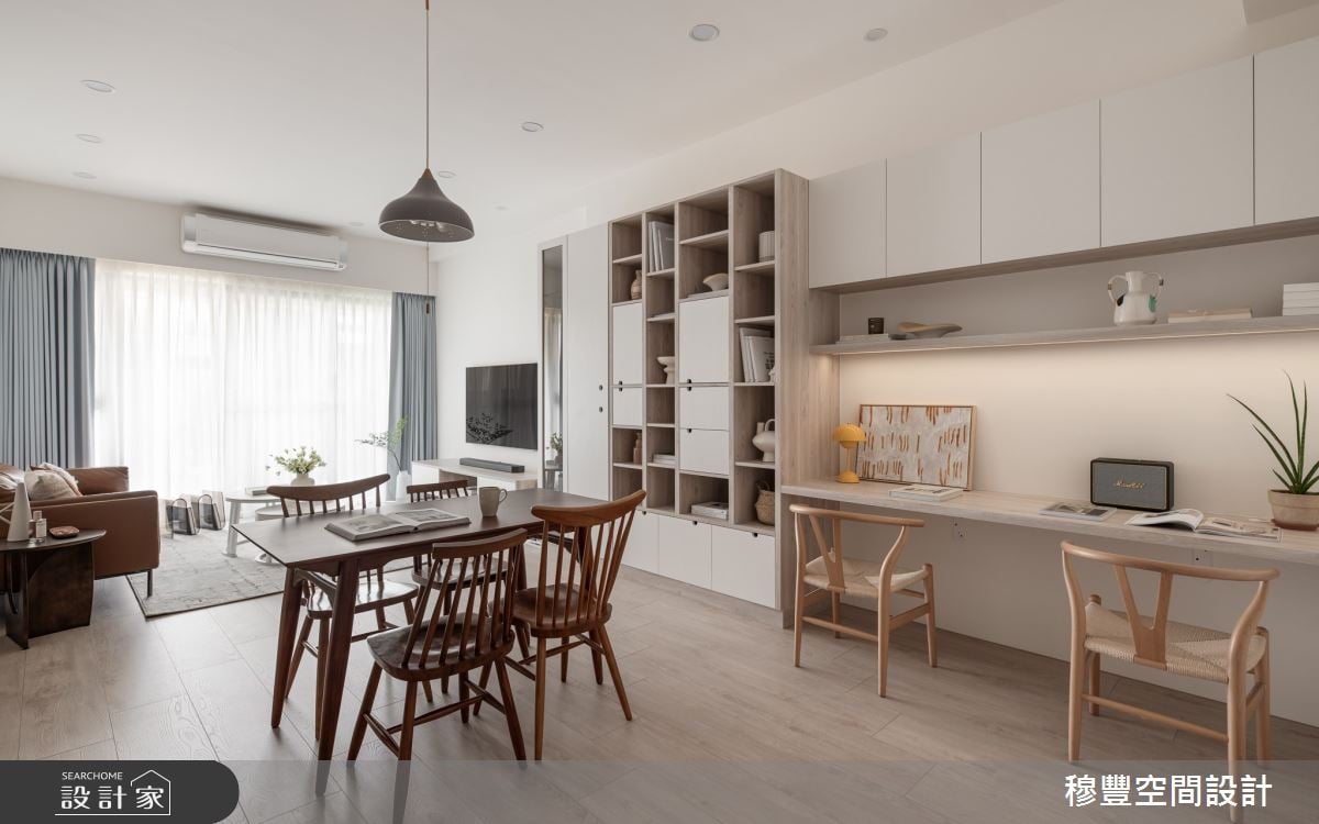 30坪奶油色北歐風親子宅！收納延展多元機能、低甲醛健康建材，創造溫馨...