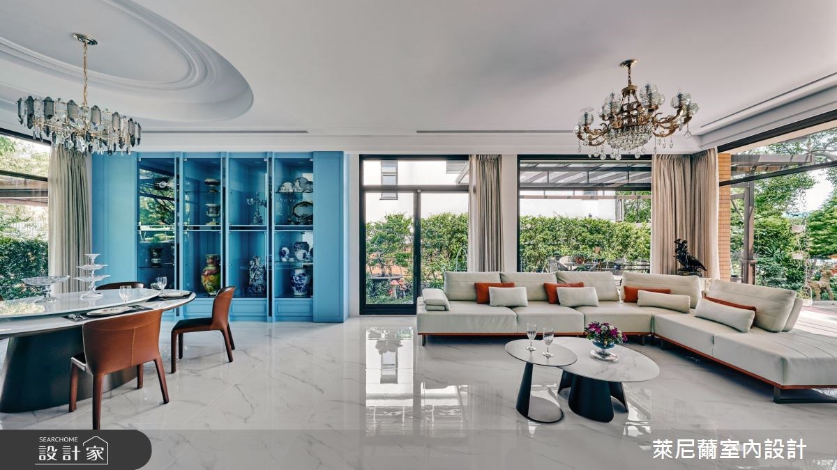 與藝術、森林綠意浪漫同居！美式風別墅結合穿透式設計，串連優雅生活和...