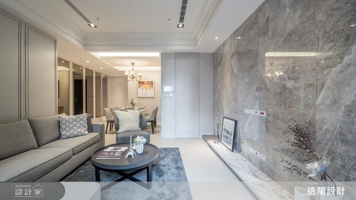 暗藏隔間的線板語彙，好清爽的美式現代風