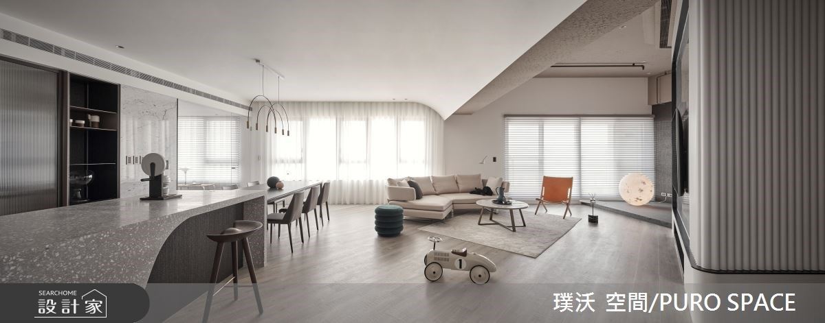 踏入50坪現代風簡約好宅，給孩子寬敞安全的住所、享受療癒時刻