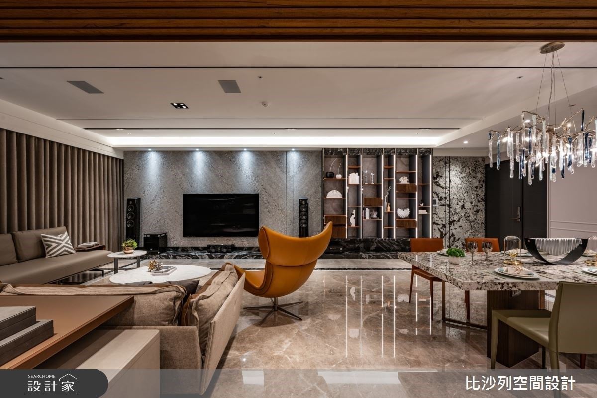 現代風低奢宅將精品旗艦店的展示櫃搬回家！為人與人、人與物創造型於上...