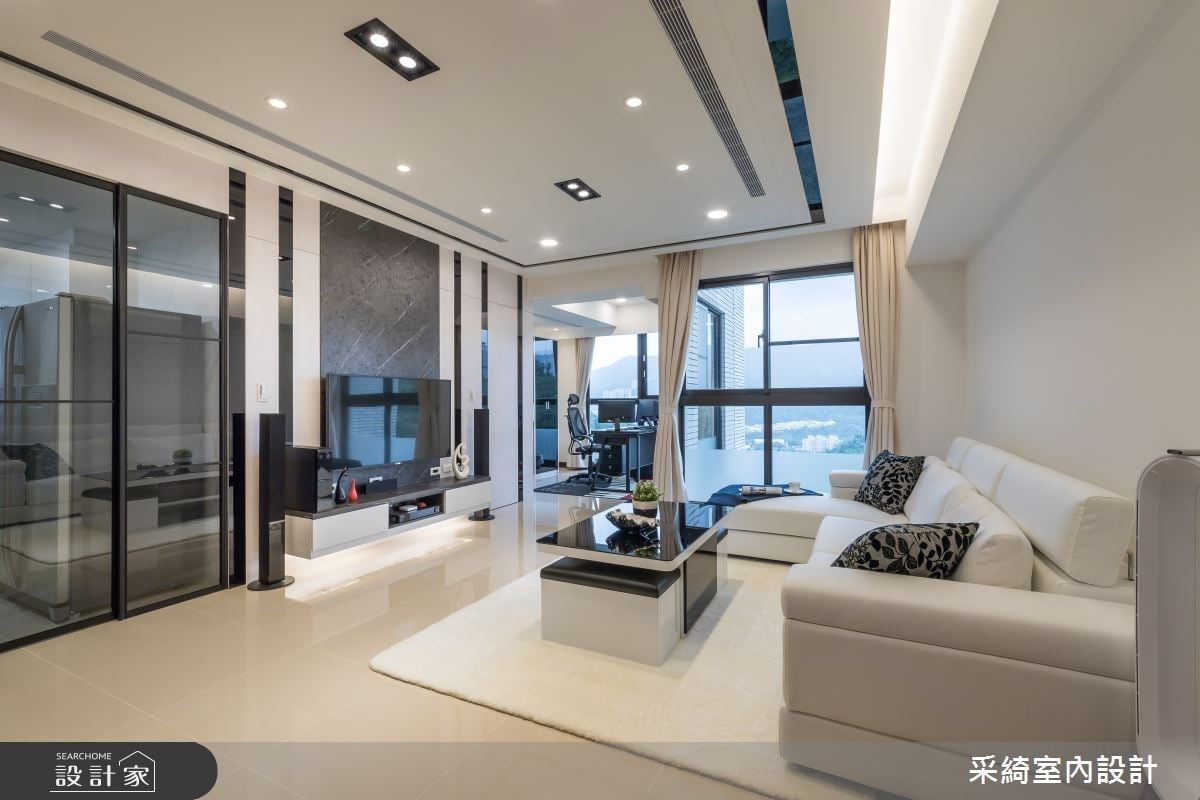 經典不敗的黑白灰配色! 32坪現代宅坐擁奢華酒櫃與客製化設計盡顯不凡品味