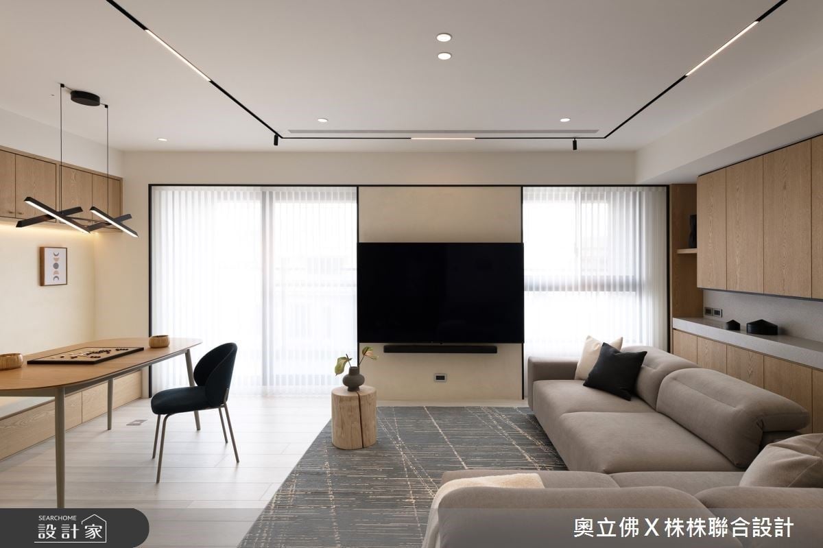 輕日式Ｘ北歐極簡共築家的理想型！以彈性隔間突破格局框架，為生活注入...