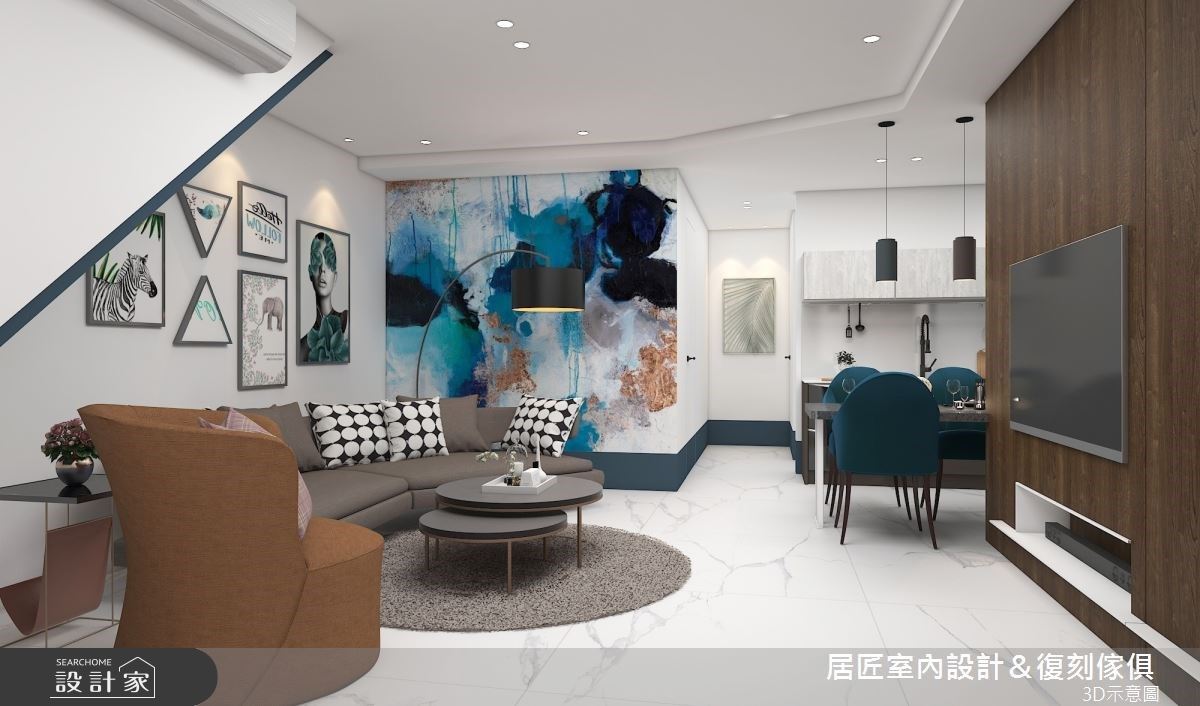 不被打擾的混搭風老別墅生活！一人獨享一層娛樂、用餐、睡眠區