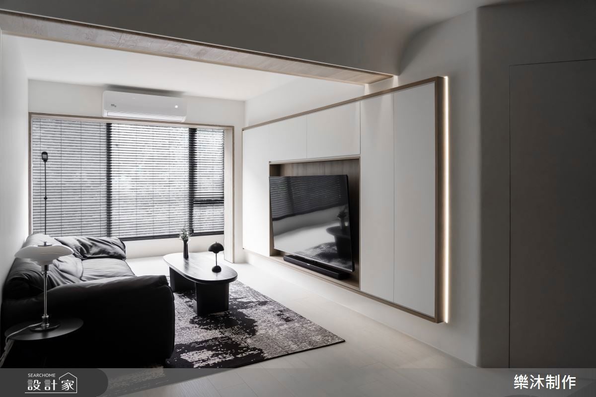 以黑白編織單身生活節奏，27 坪老屋蛻變現代風宅邸，打造留白與質感並存...