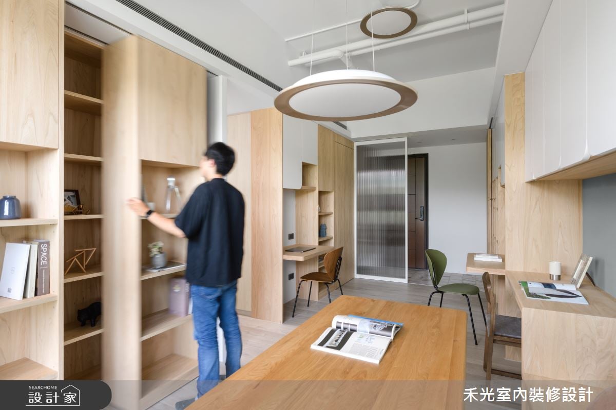 去客廳設計正當道!20坪日式無印宅顛覆「家」的印象，以日式簷廊串聯每一隅