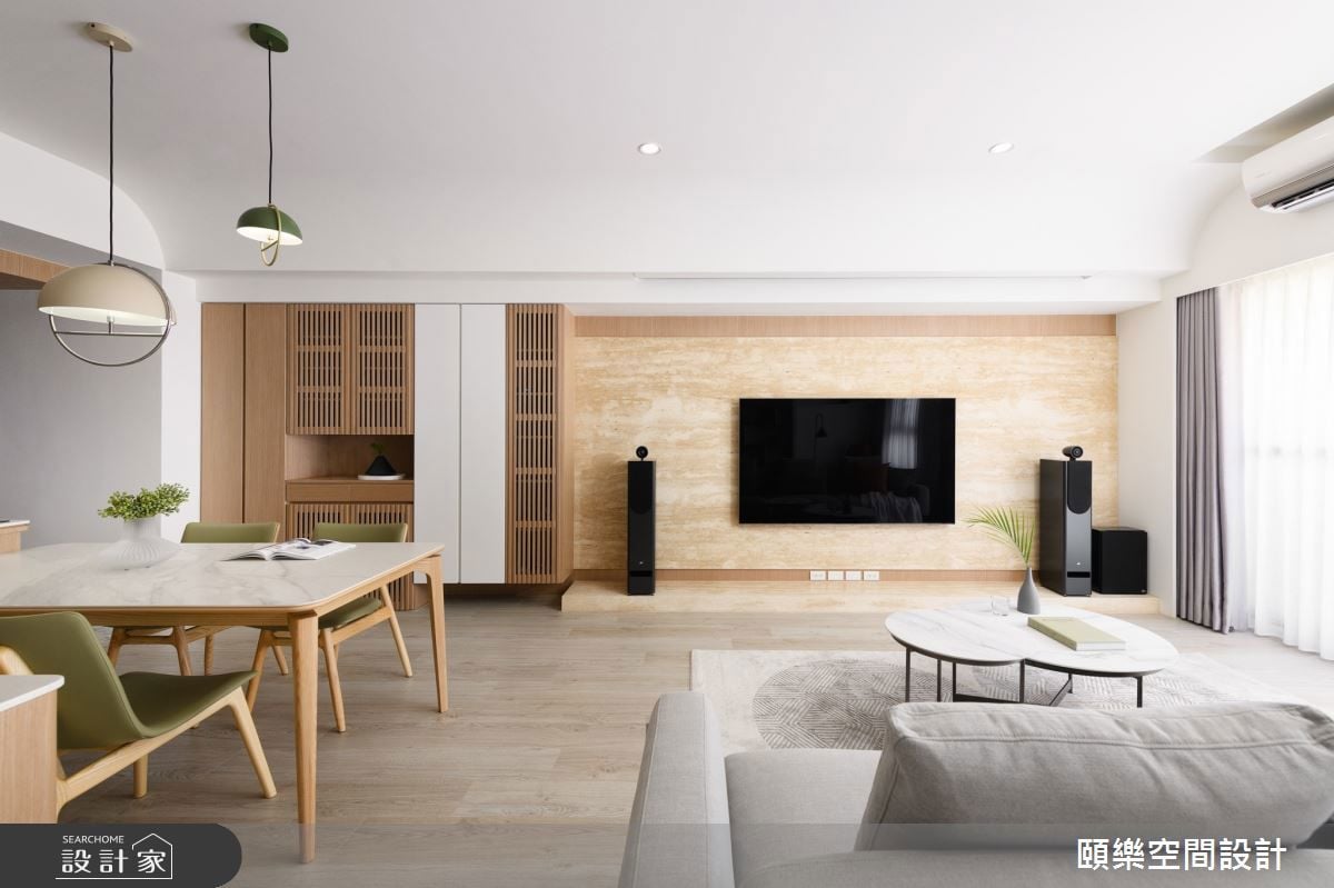 突破建商格局限制，家成為屋主品味與熱情的ICON～3房2廳改造為派對級客...