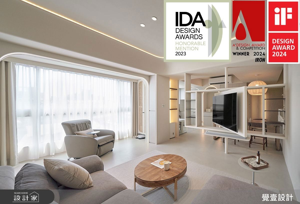 覺壹設計榮獲 iF、A'Design Award、IDA 三項大獎！17 年中古屋以光影、...